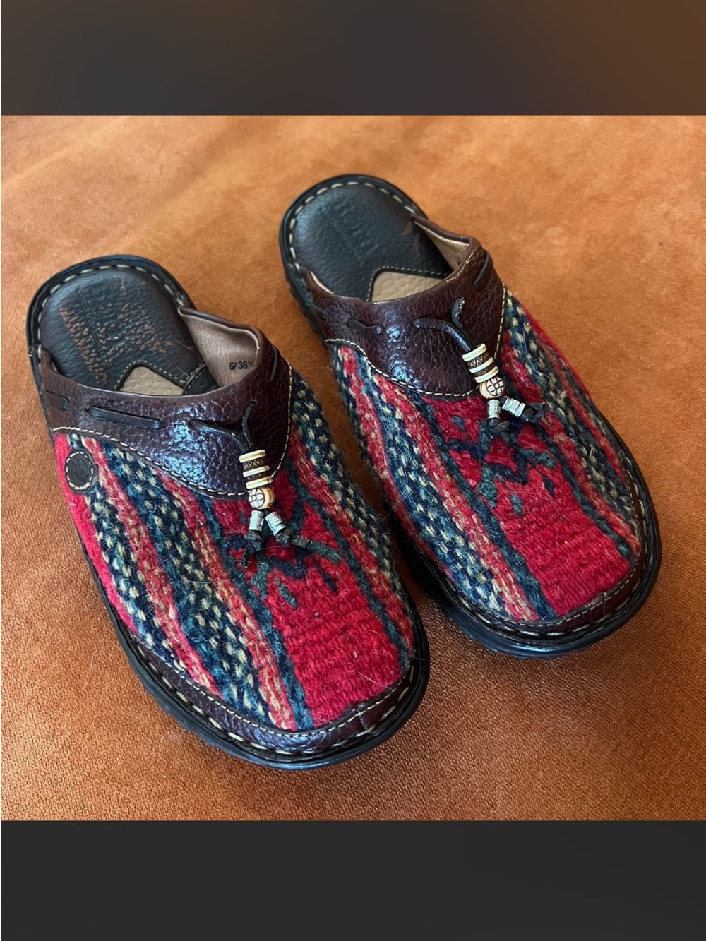 BORN Boho tribal clogs